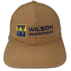 Kustom Kreations Wilson Construction Co. Brown Baseball Cap OS Slideback Hat